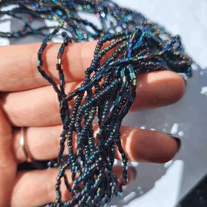 Vintage 90s Oil Spill Beaded Necklace